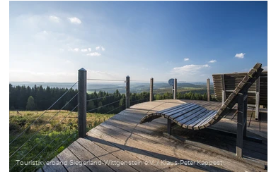 Aussichtsplattform Nase im Wind am Rothaarsteig