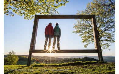 Landschaftsrahmen am Rothaarsteig auf dem Kornberg bei Dillenburg