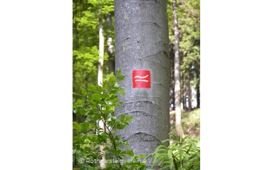 Rothaarsteig Wegezeichen