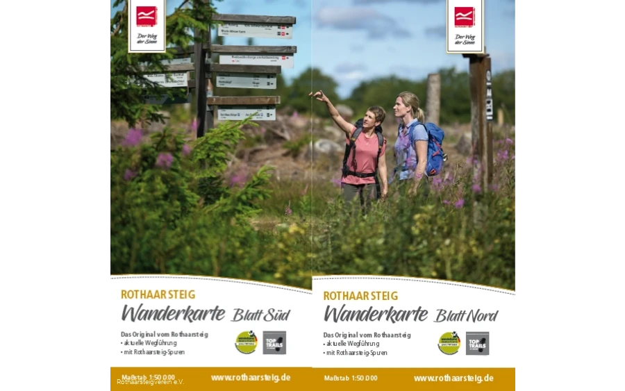Rothaarsteig Wanderkarte 1:50.000 Rothaarsteig Wanderkarte 1:50.000