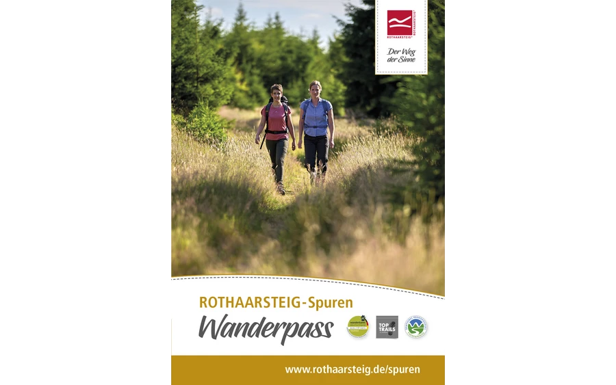 Titelbild des Wanderpasses für die Rothaarsteig-Spuren