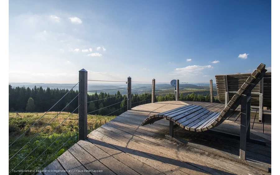 Aussichtsplattform Nase im Wind am Rothaarsteig