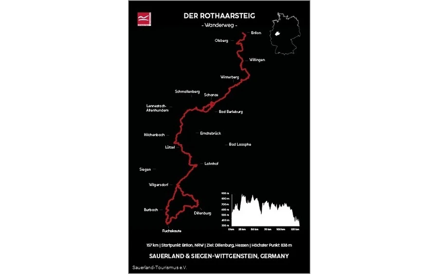 Poster der Rothaarsteig Poster vom Rothaarsteig