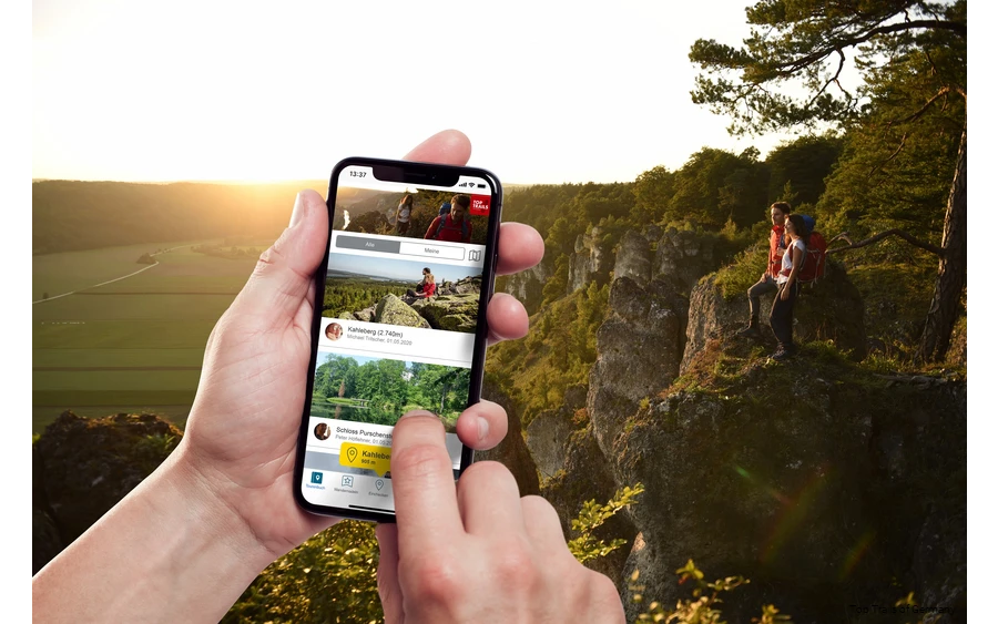 Digitale Wandernadel für den Rothaarsteig und die Top Trails of Germany