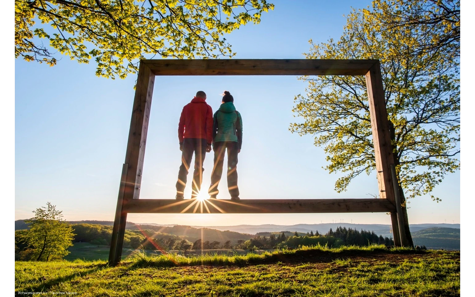 Landschaftsrahmen auf dem Kornberg am Rothaarsteig