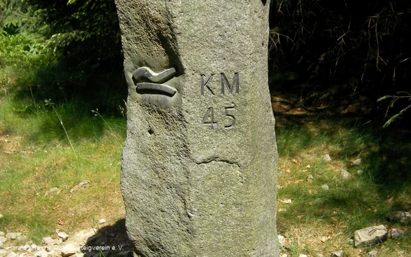 Meilenstein am Rothaarsteig