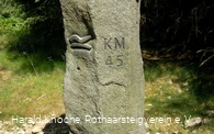Meilenstein am Rothaarsteig