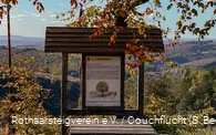 Rastplatz Kaffeebuche auf dem Rothaarsteig im Herbst