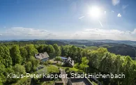 Aussicht von der Ginsburg am Rothaarsteig bei Lützel