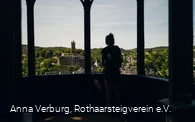 Ausblick vom Rothaarsteig auf Dillenburg