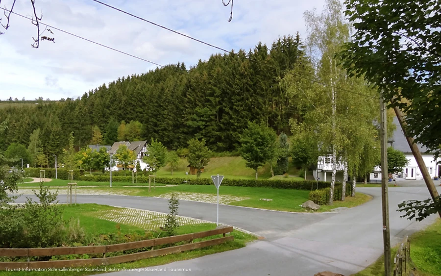 Parkplatz der Rothaar Arena in Schmallenberg Westfeld