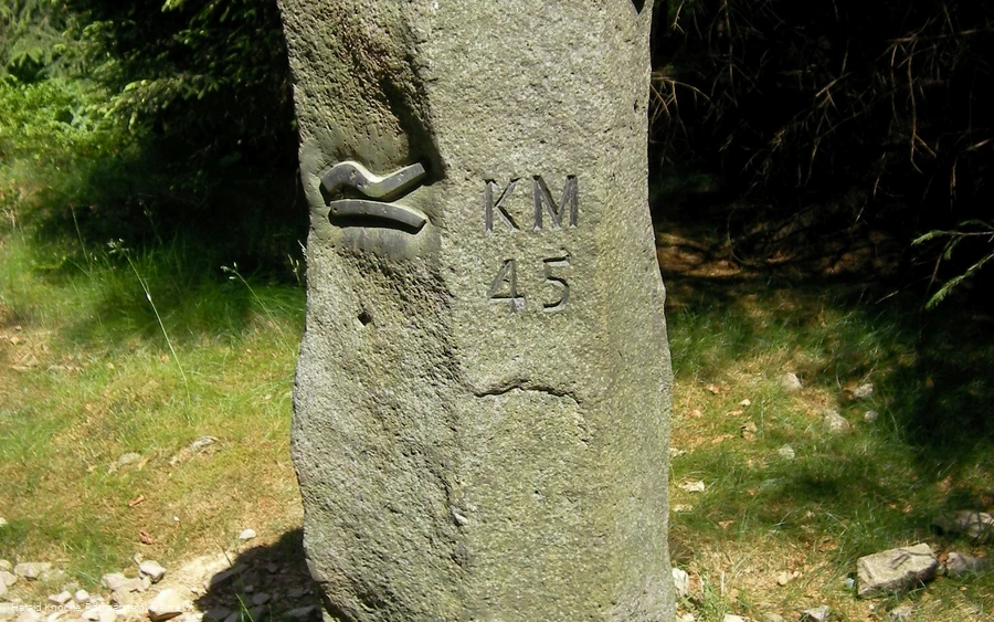 Meilenstein am Rothaarsteig