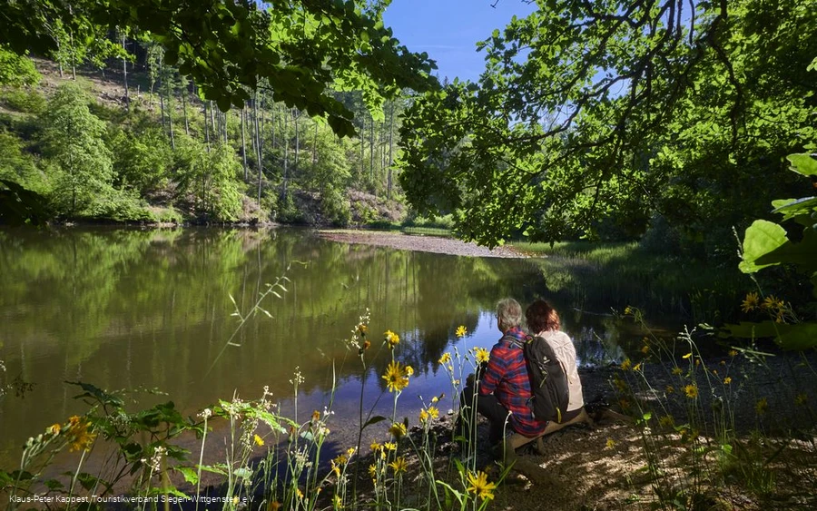 Rast am Weidelbacher Weiher