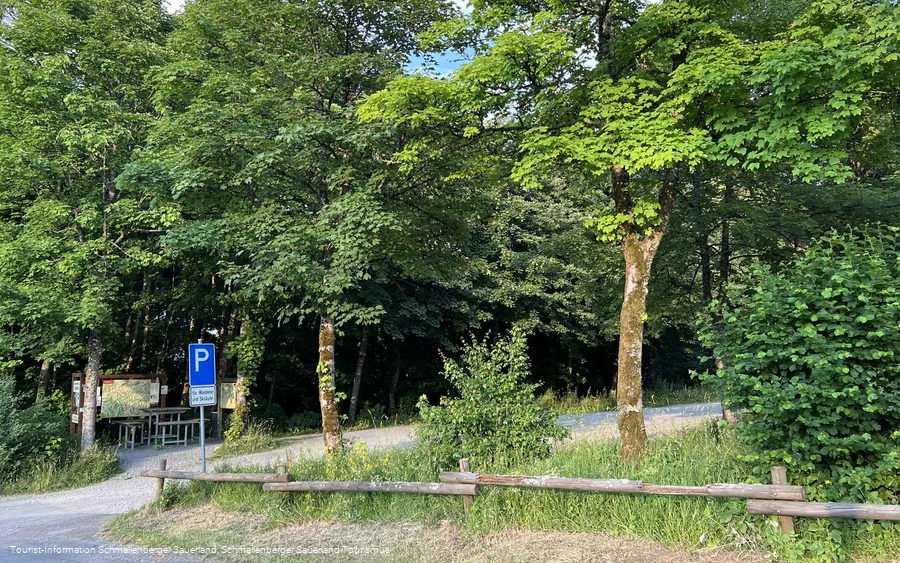 Wanderparkplatz in Schmallenberg-Jagdhaus.