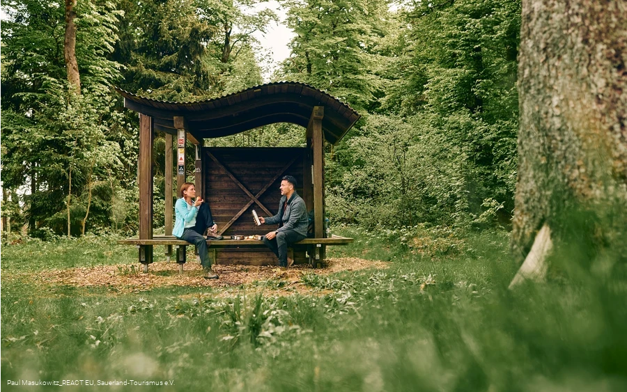 Hillekopfhütte bei Küstelberg auf dem Rothaarsteig