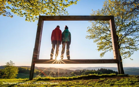 Landschaftsrahmen auf dem Kornberg am Rothaarsteig