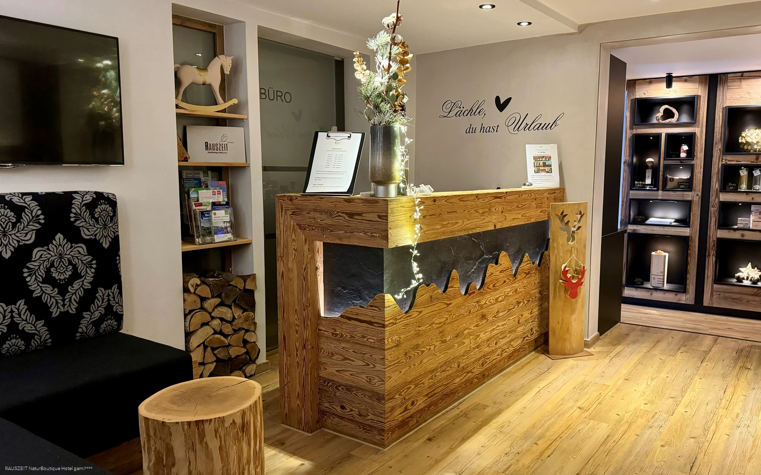 Eingangsbereich im NaturBoutique Hotel RAUSZEIT