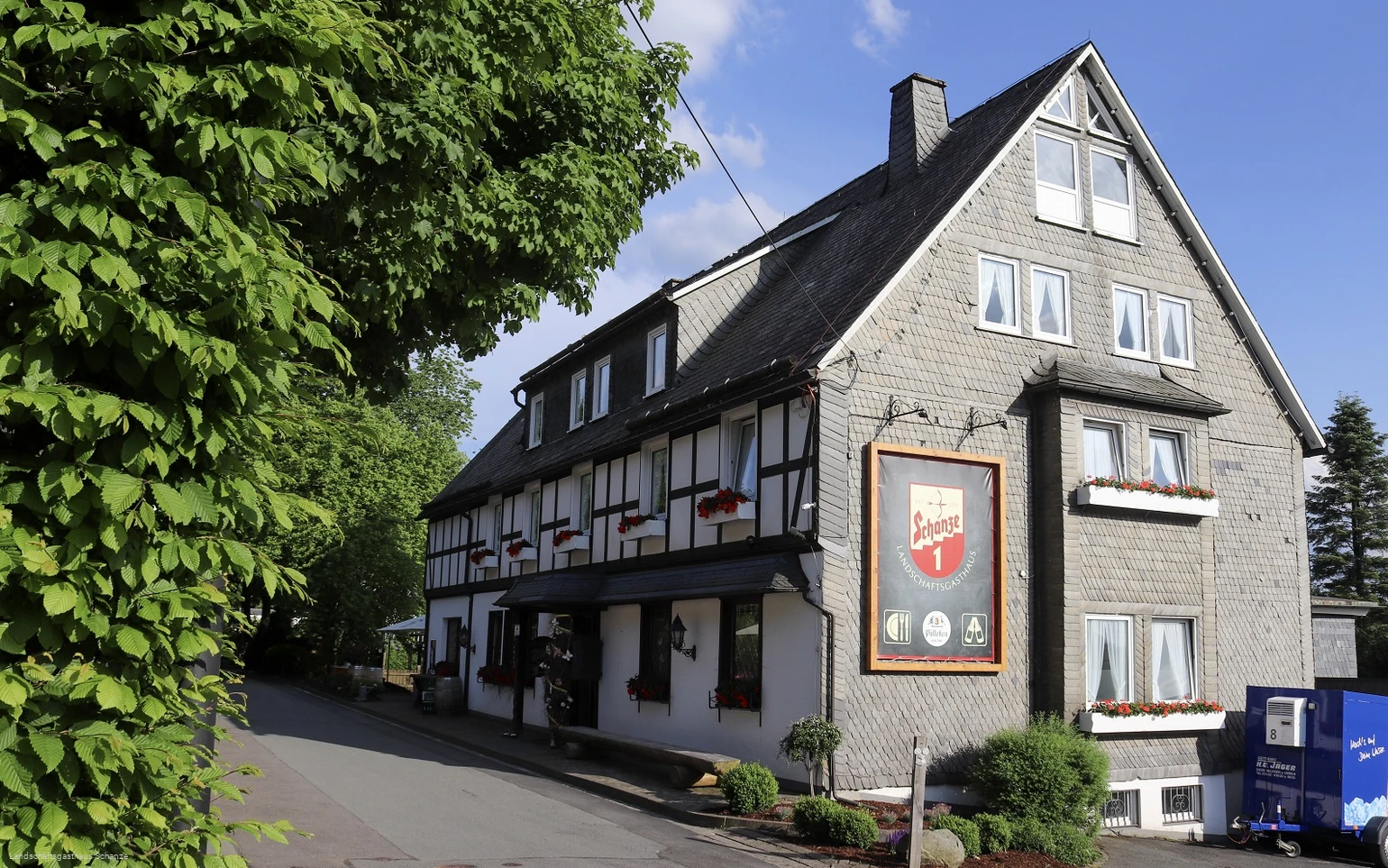 Außenansicht Landschaftsgasthaus Schanze