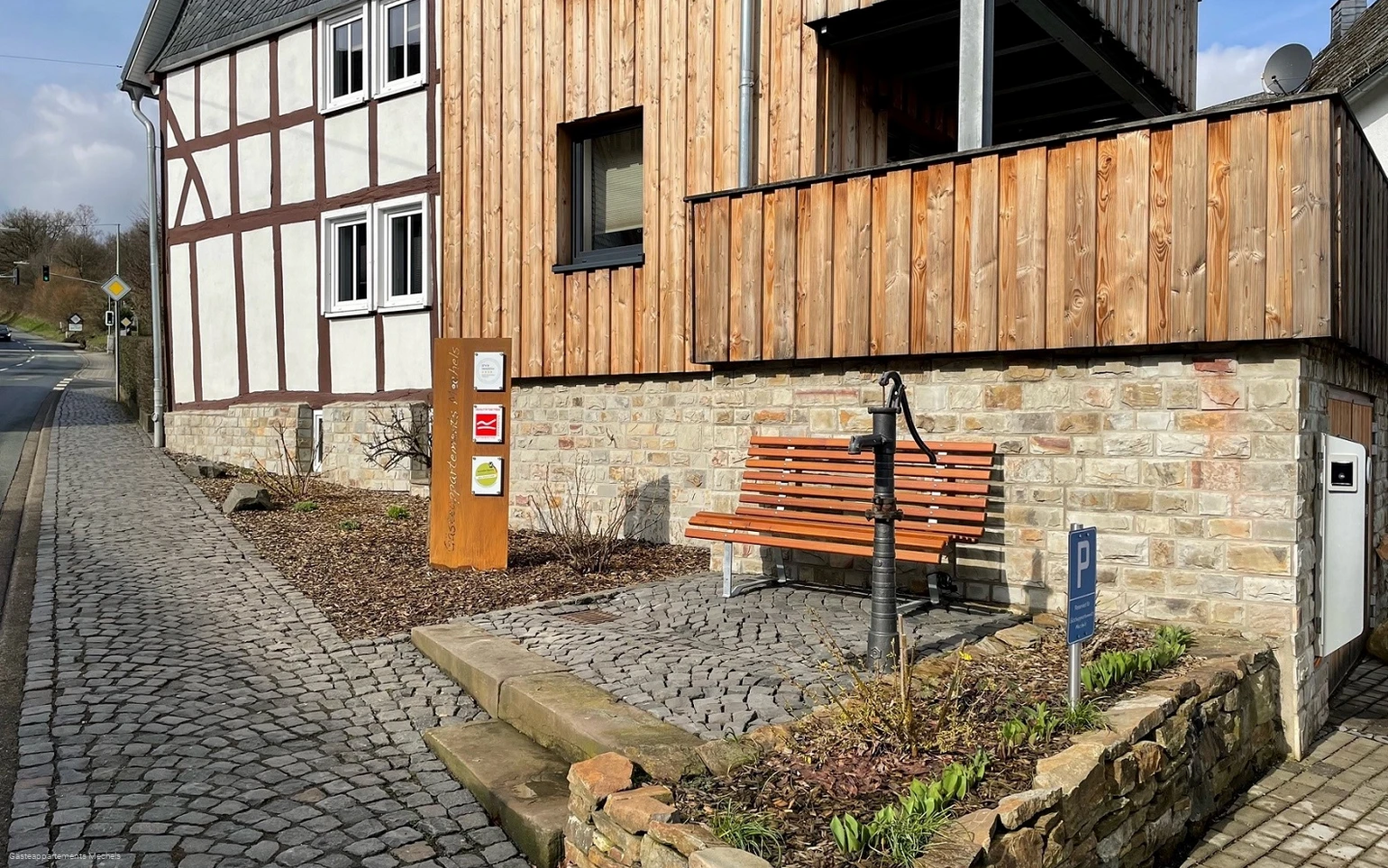 Außenansicht Gästeappartements Mechels