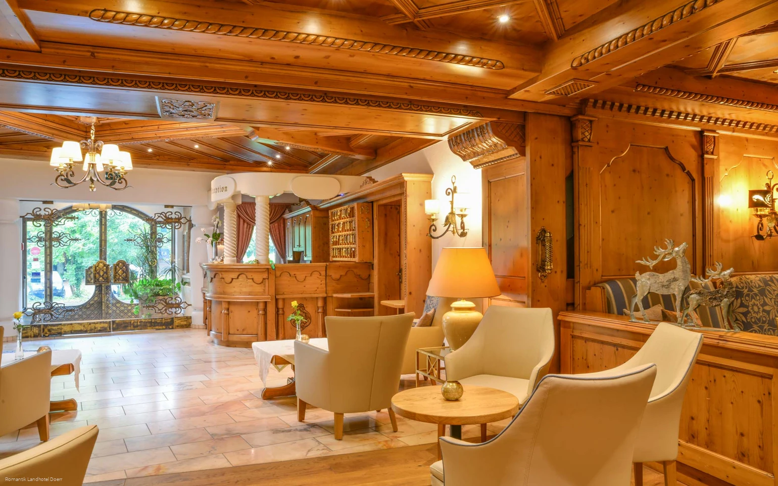Hotellobby im Romantik Landhotel Doerr