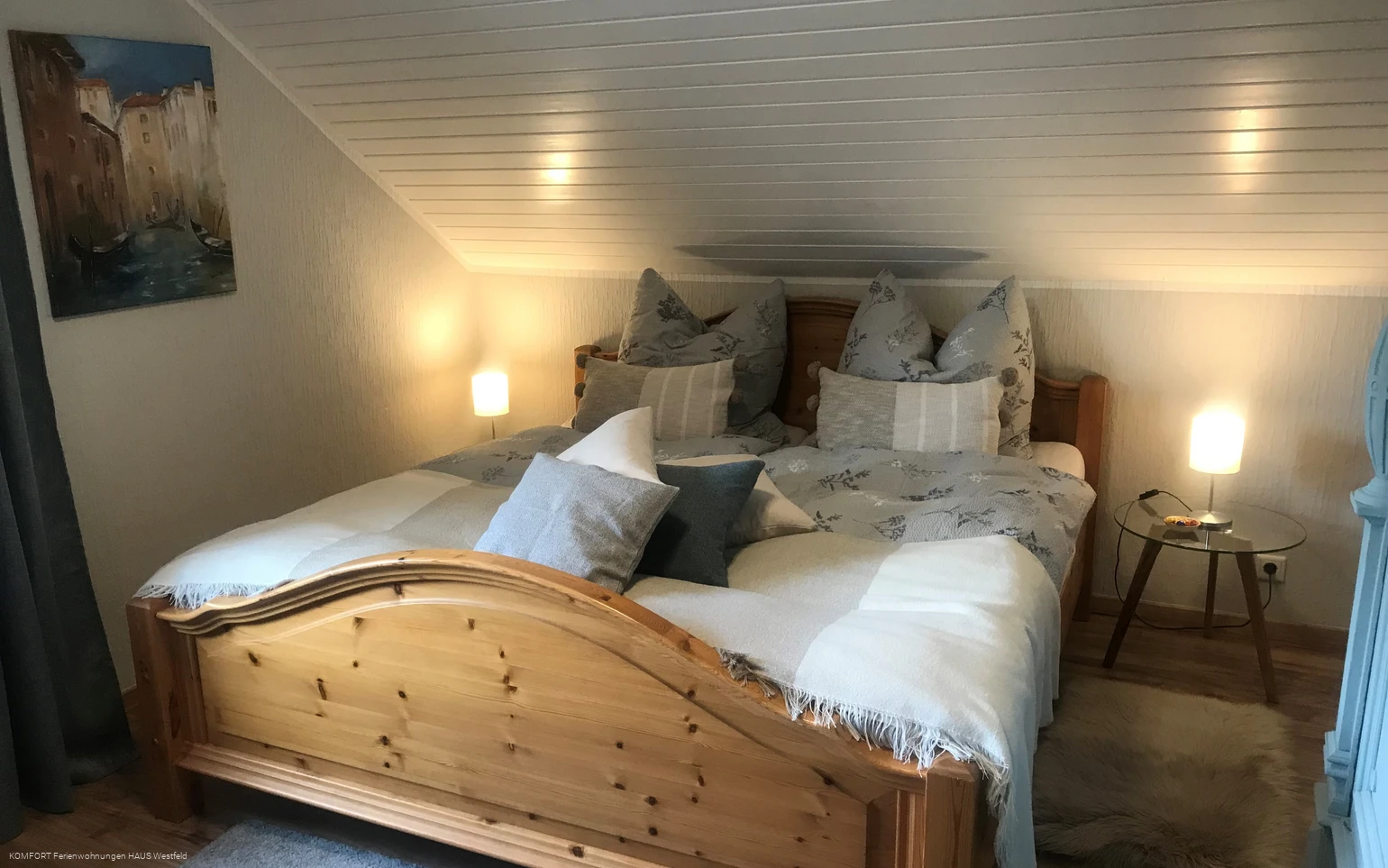Schlafzimmer KOMFORT Ferienwohnungen HAUS Westfeld
