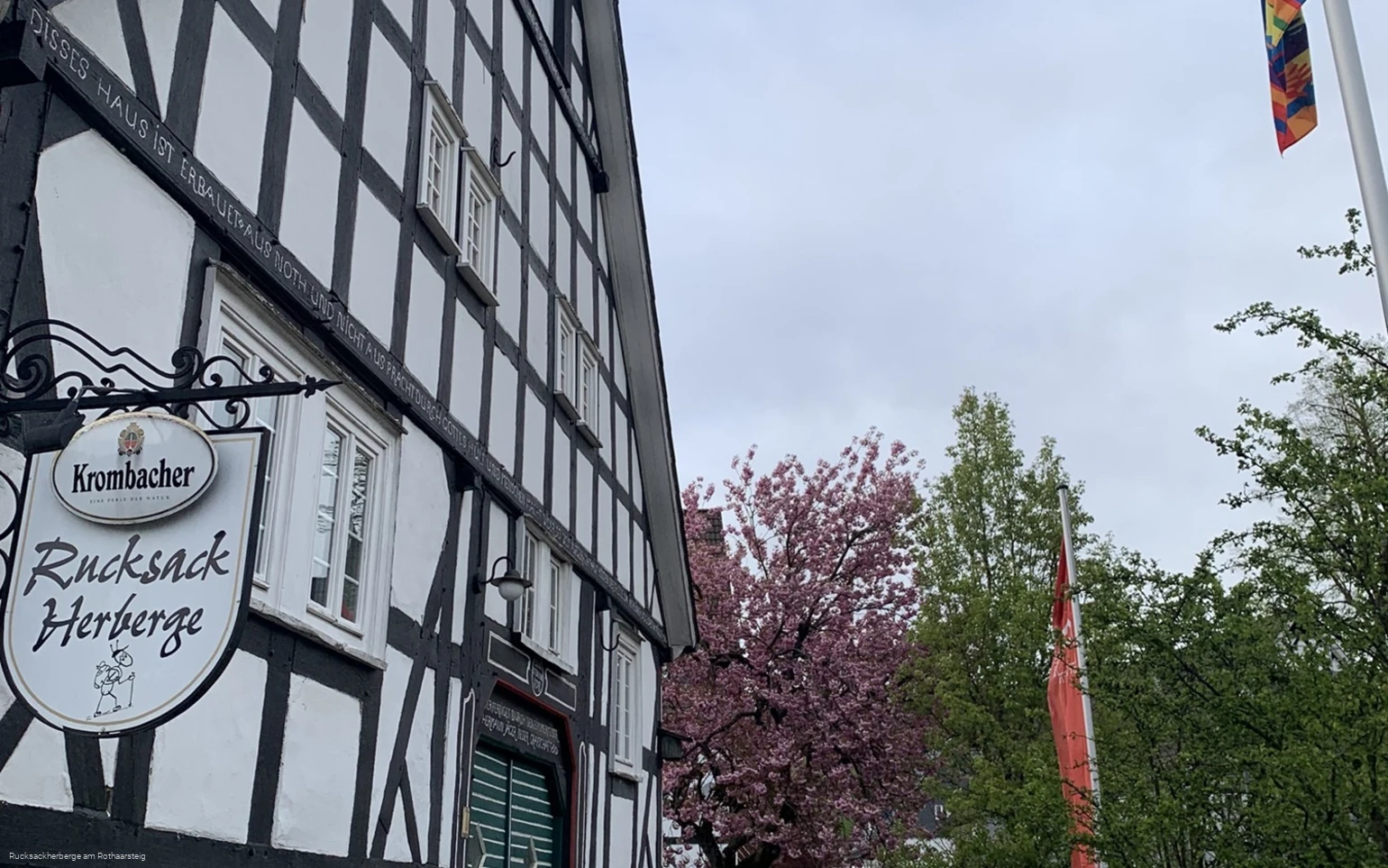 Außenansicht Rucksackherberge am Rothaarsteig
