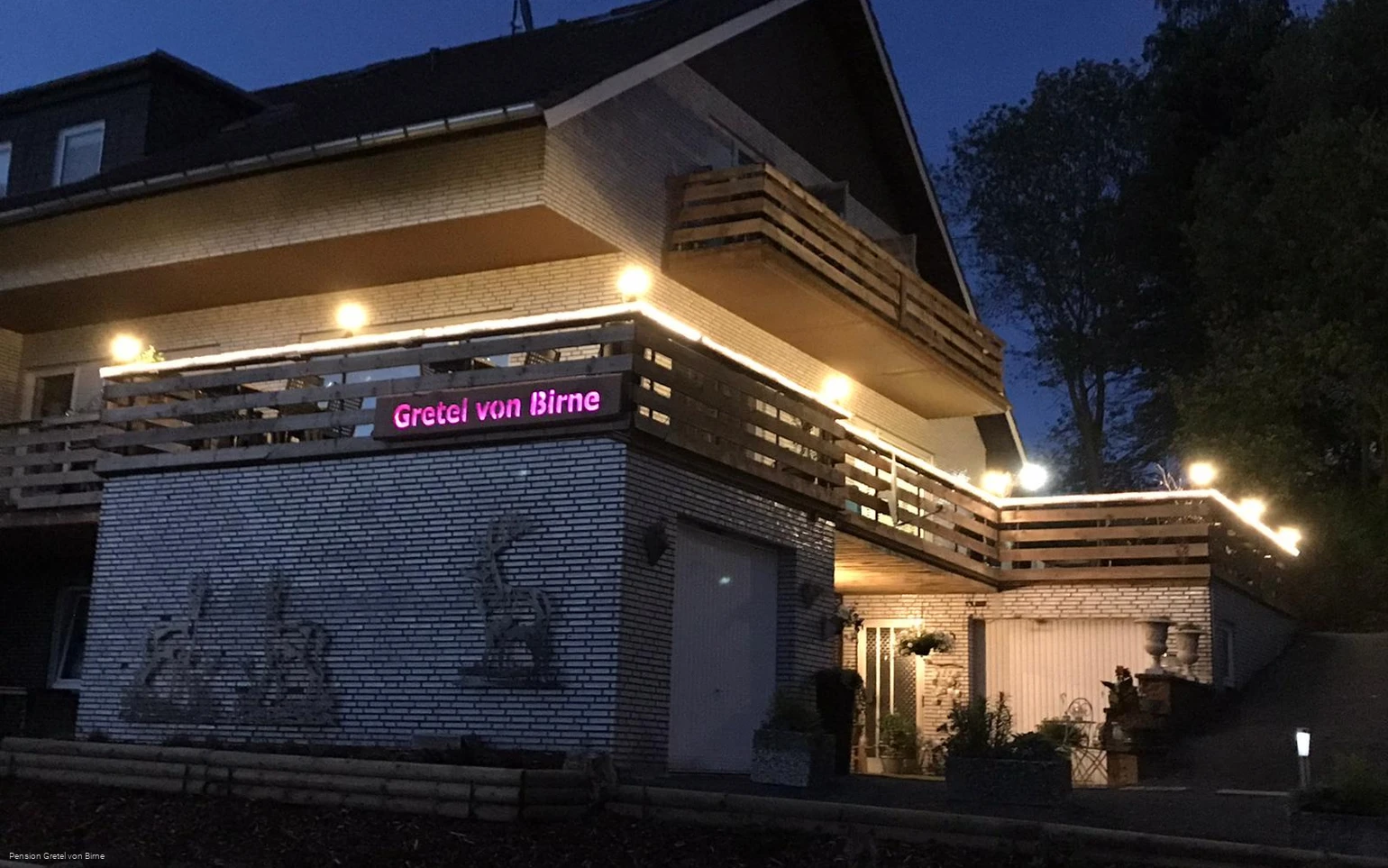 Außenansicht Pension Gretel von Birne Rothaarsteig Qualitätsbetrieb