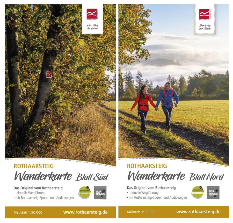Rothaarsteig Wanderkarte 1:50.000