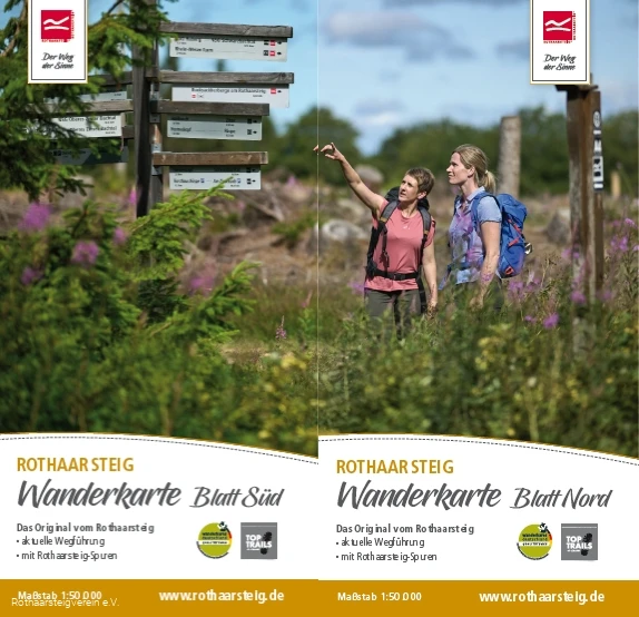 Rothaarsteig Wanderkarte 1:50.000