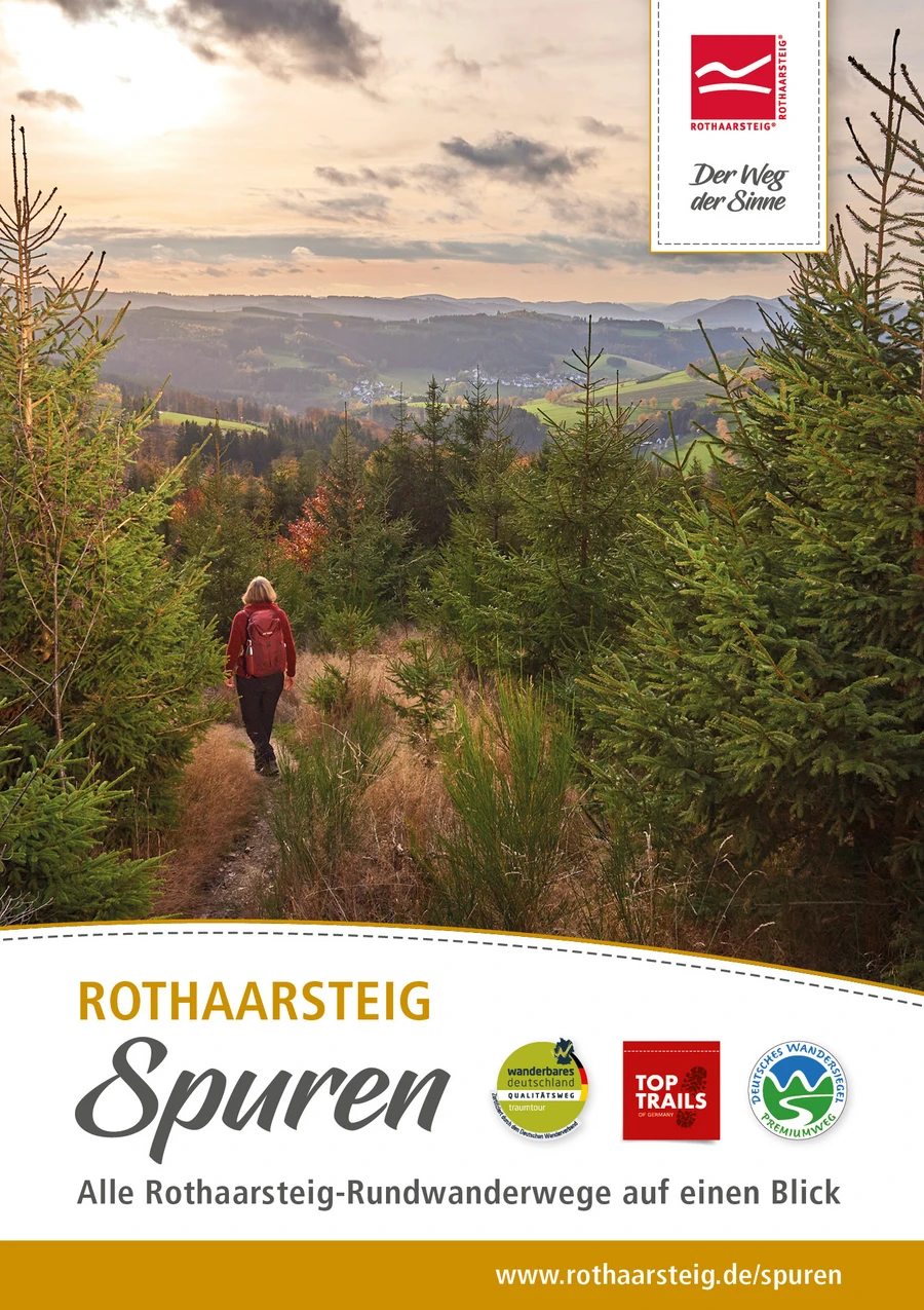 Omslagfoto van de brochure van de Rothaarsteig