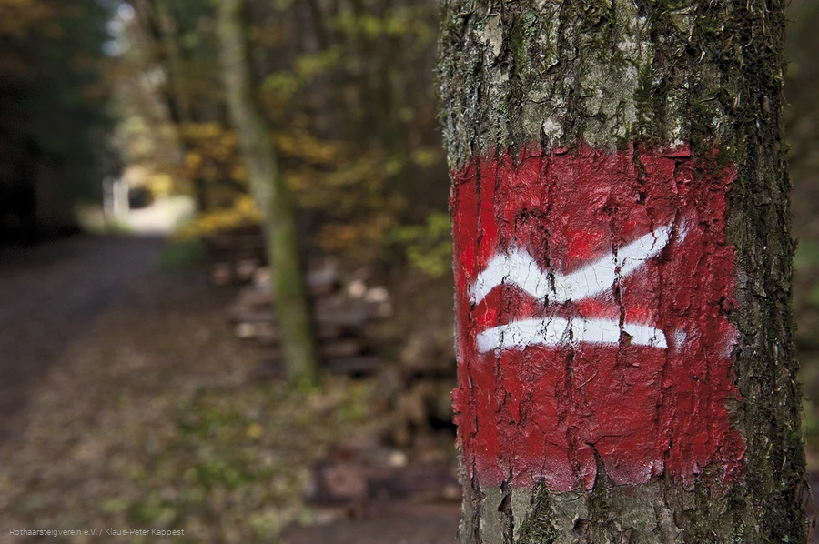 Wegezeichen des Rothaarsteig