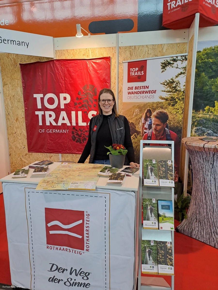 Der Rothaarsteig pr&auml;sentiert sich auf der Reisemesse CMT in Stuttgart