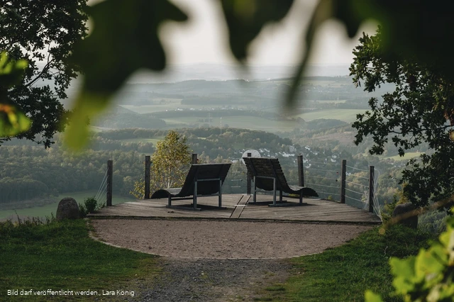 Aussichtsplattform auf der Tiefenrother Höhe am Rothaarsteig