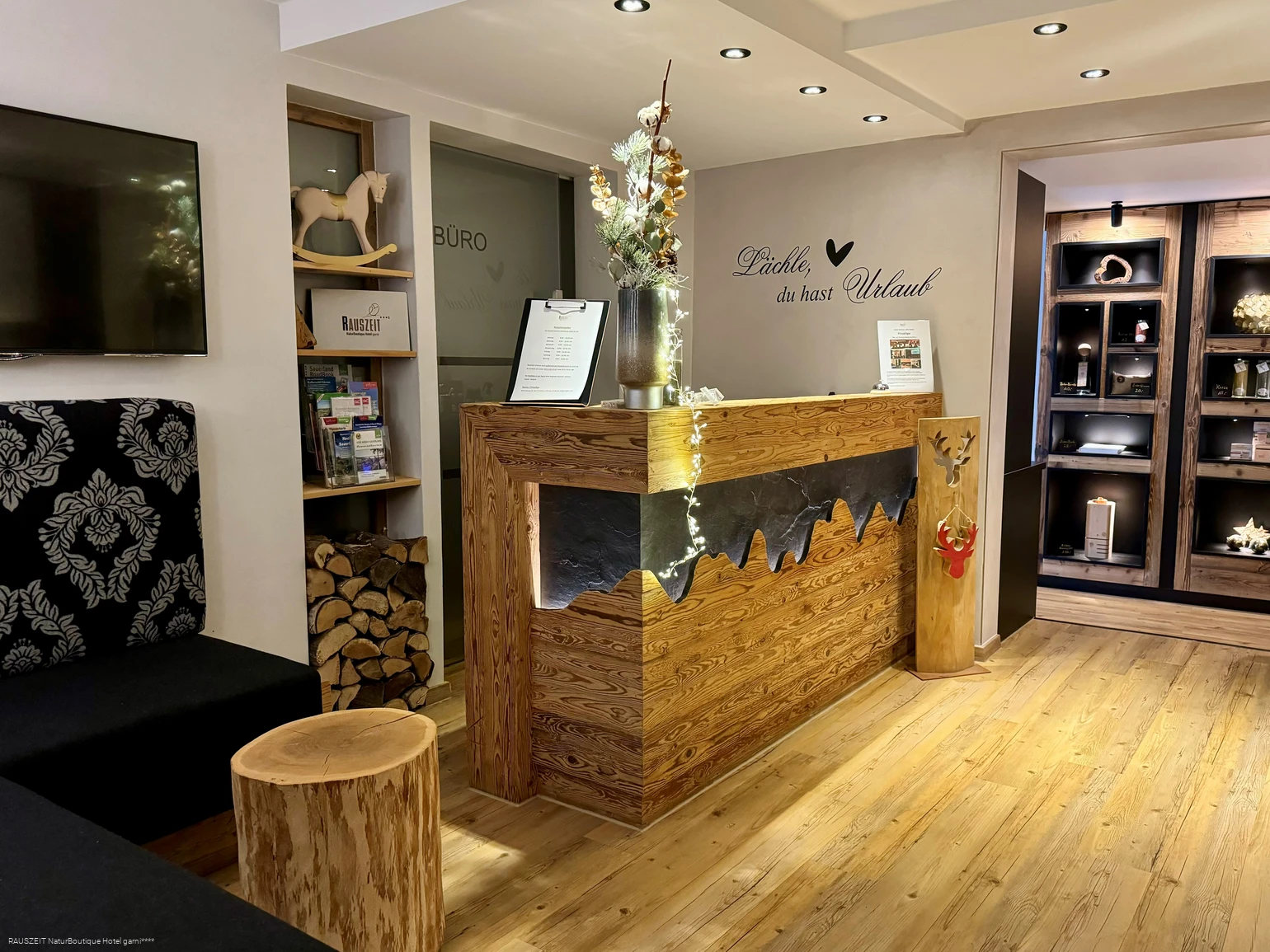 NaturBoutique Hotel RAUSZEIT Eingangsbereich im NaturBoutique Hotel RAUSZEIT