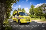 Der gelbe Wanderbus Schmallenberger Sauerland in Schanze am Rothaarsteig