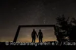 Lanschaftsrahmen am Rothaarsteig mit Sternenhimmel
