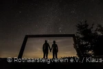 Lanschaftsrahmen am Rothaarsteig mit Sternenhimmel