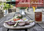 Brotzeit in der ALMHÜTTE Schanze mit frisch gezapftem Bier ... macht glücklich